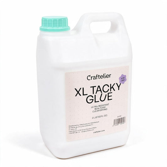 Craftelier - Tacky Glue XL, Extra Strong Clear Craft Glue for Scrapbooking, 2 L