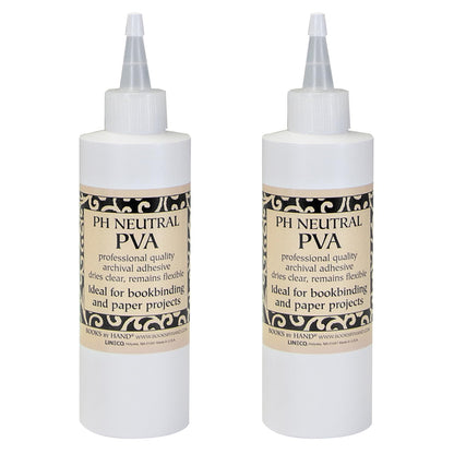 Lineco PH Neutral PVA Adhesive, Dries Clear, 8 Ounce, Pack of 2