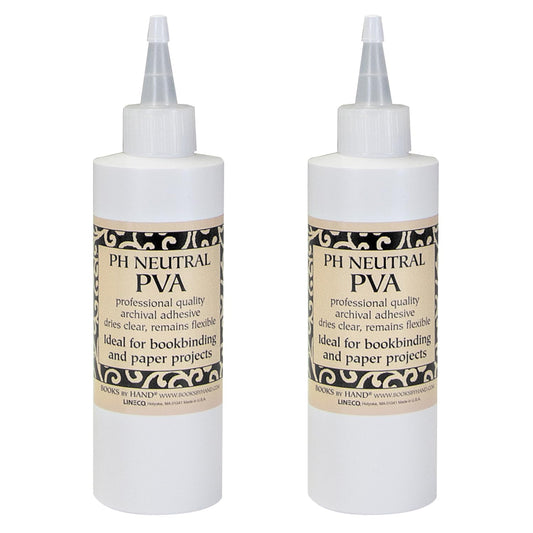 Lineco PH Neutral PVA Adhesive, Dries Clear, 8 Ounce, Pack of 2