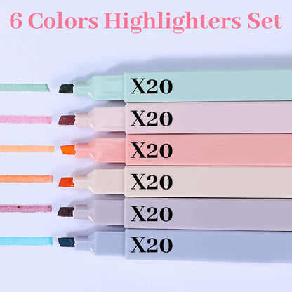 120 Pcs Bible Highlighter with Soft Chisel Tip Highlighters
