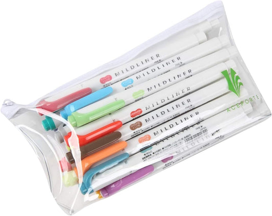ZEBRA MILDLINER Highlighter pen markers, 7-Pack (WKT7-5C / WKT7-5C-NC / WKT7-5C-RC / WKT7-N-5C / WKT7-5C-HC / WKT7-5C-YC / WKT7-5C-NTC) 35 Color Full Range Set