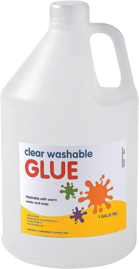 Fun Express Clear Glue Gallon for Crafts & Slime Making
