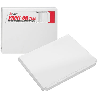 Avery 5-Tab Copier Dividers, Unpunched, White, 30 Sets