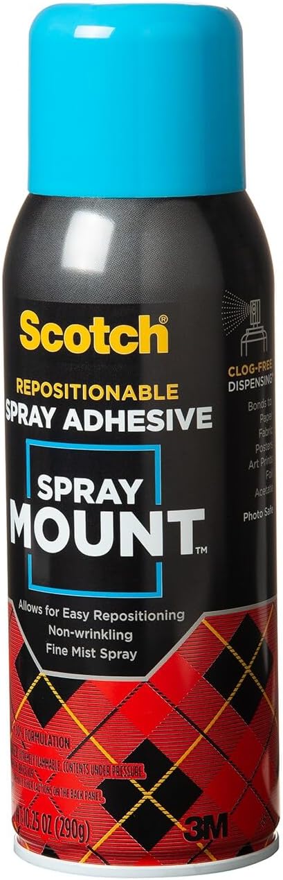Scotch Spray Mount, 10.2 5 oz, Repositionable on Many Surfaces (6065)