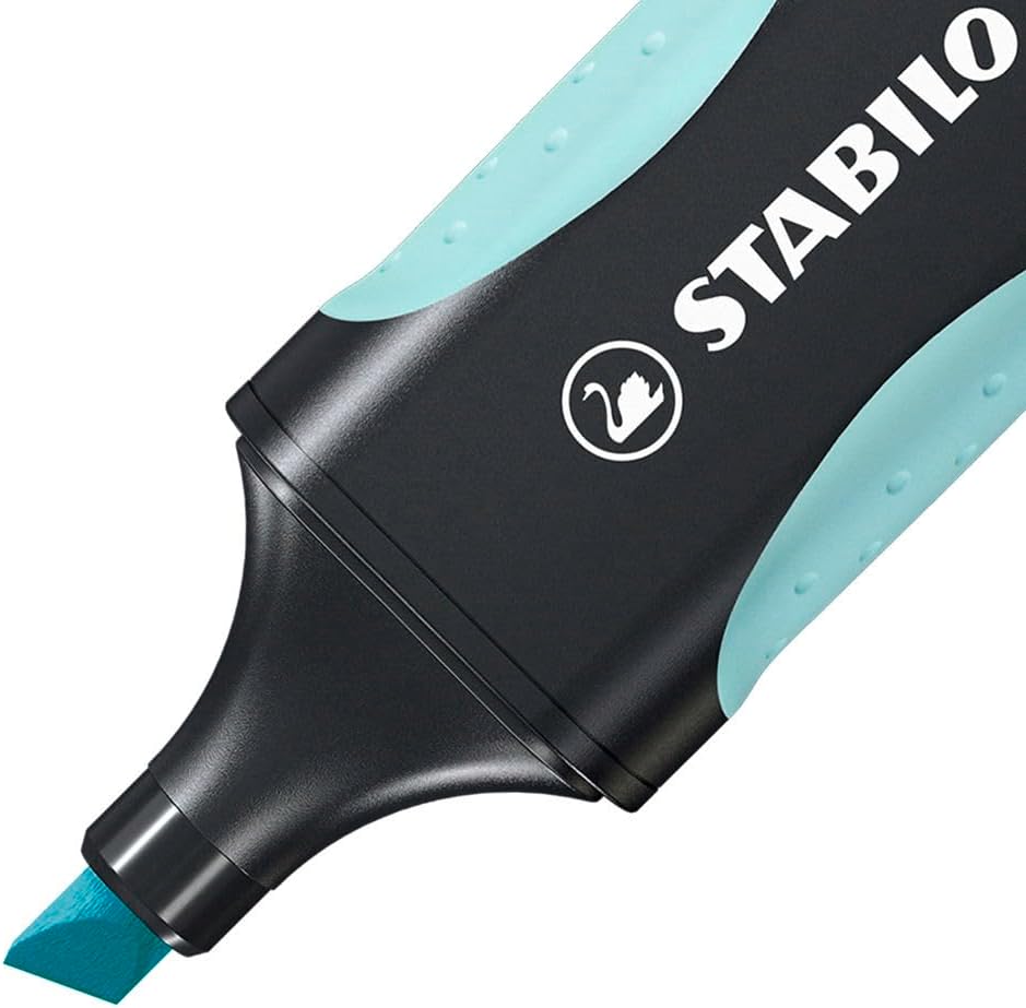 Eco-Friendly Highlighter - STABILO GREEN BOSS Pastel - Deskset of 8 - Assorted Colours