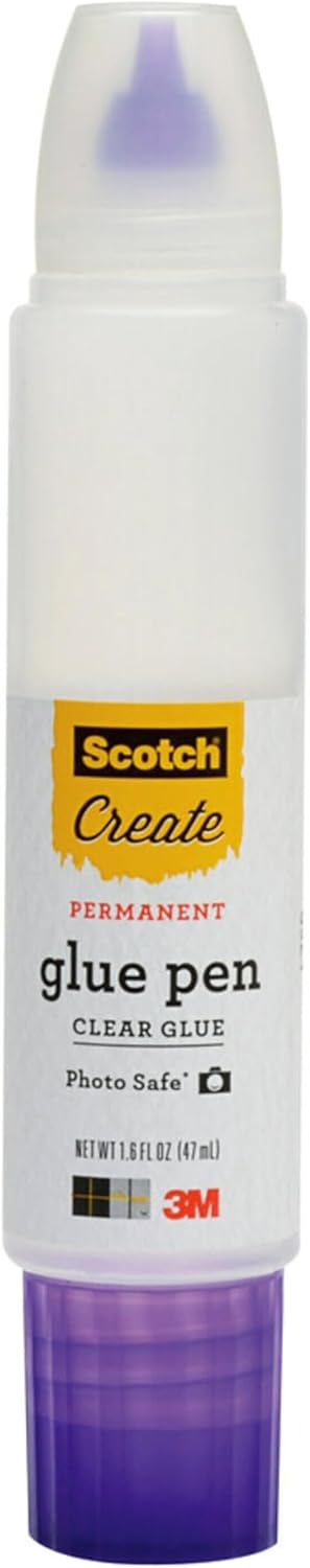 Scotch Scrapbookers Glue with Two-Way Applicator, 1.6 Ounce, (Pack of 3)