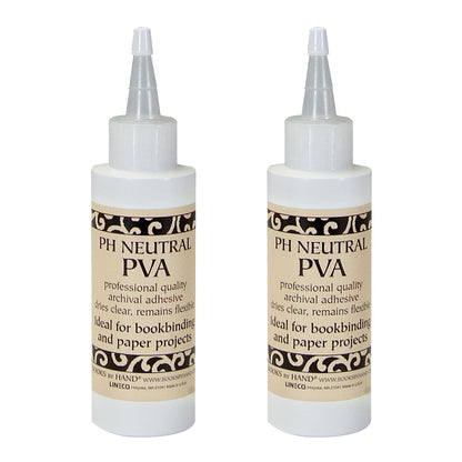 Lineco PH Neutral PVA Adhesive, Dries Clear, 8 Ounce, Pack of 2