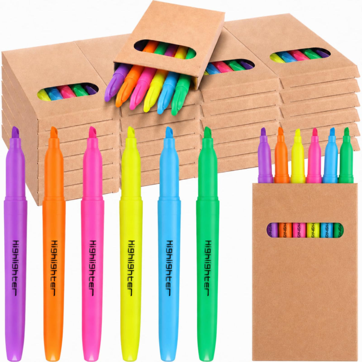 180 Pcs Bulk Bible Highlighters No Bleed Through 6 Assorted Colors