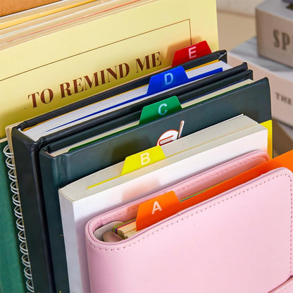 Lewtemi 50 Pcs Index Card Dividers 4" x 6" with Cards Guides, Multicolor