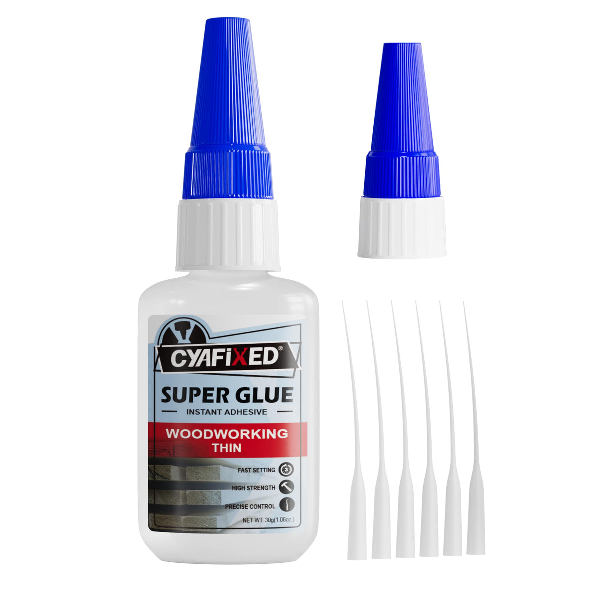 Super Glue Kits, Thin, Medium & Ultra Thick, 6 oz CA Glue for Woodworking