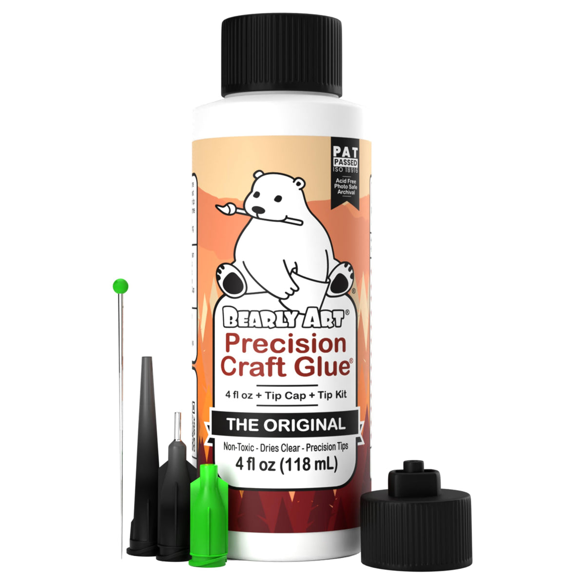 Bearly Art Precision Craft Glue Refill 11 fl oz Archival Dries Clear
