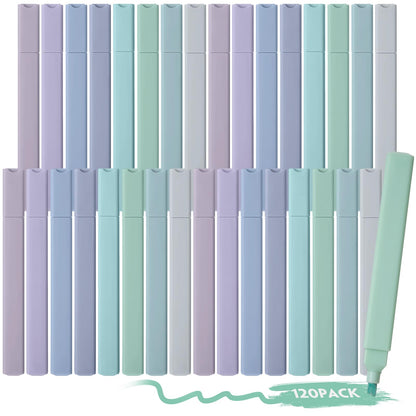 Marspark 120 Pcs Highlighters Bulk No Bleed, Morandi Color