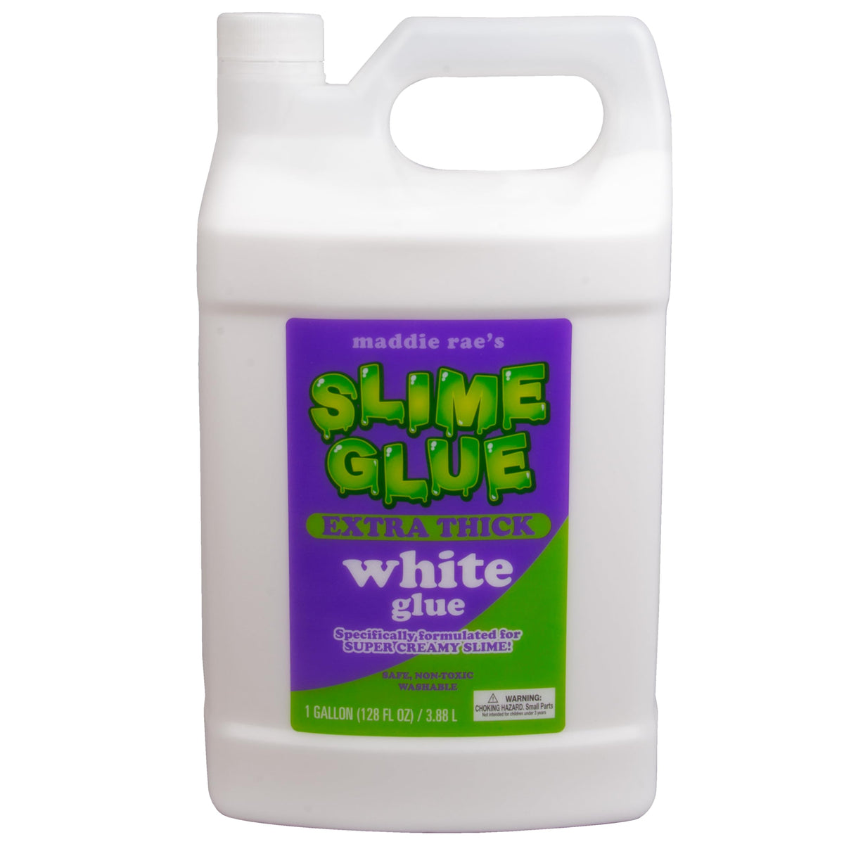 Maddie Rae’s White Slime Glue 1 Gallon Jug – Non Toxic Washable All Purpose Glue for Slime Making, DIY Kids Arts & Crafts, Teachers Classroom Supplies, School Projects & Summer Camp Activities