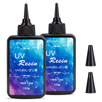 JDiction UV Resin, Upgrade 300g High Viscosity Hard UV Resin with Crystal Clear Resins Kit for Doming, Sealing, Coating, and Casting
