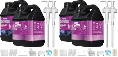 Puduo Epoxy Resin Kit 72OZ, Newly Formulated Crystal Clear Epoxy Resin