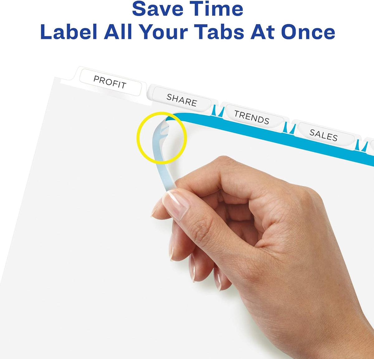 Avery® Index Maker® Clear Label Dividers, 5-Tab, Extra Wide, 5 Sets
