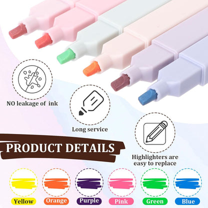 180 Pcs Bulk Bible Highlighters No Bleed Through 6 Assorted Colors