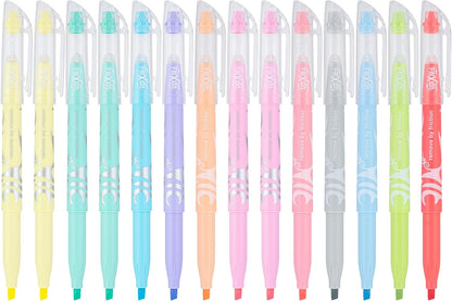 PILOT FriXion Light Pastel Erasable Highlighters, Assorted Colors, 14-Pack