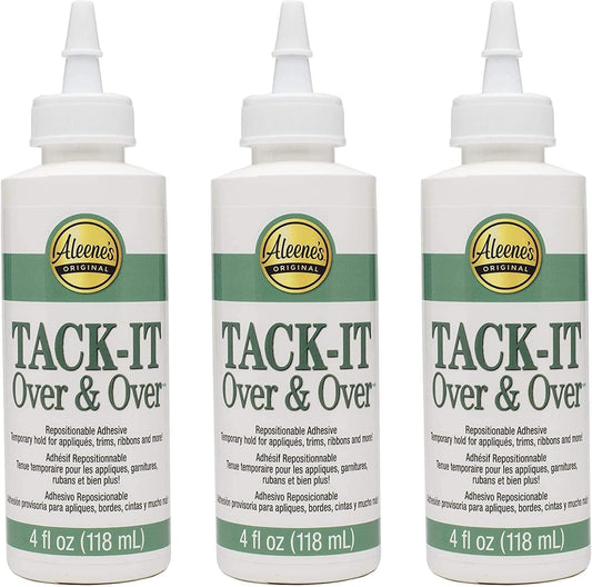 Aleene's Adhesives Bulk Buy Duncan Crafts Tack It Over and Over Liquid Glue 4 Ounce 29-2 (3-Pack)
