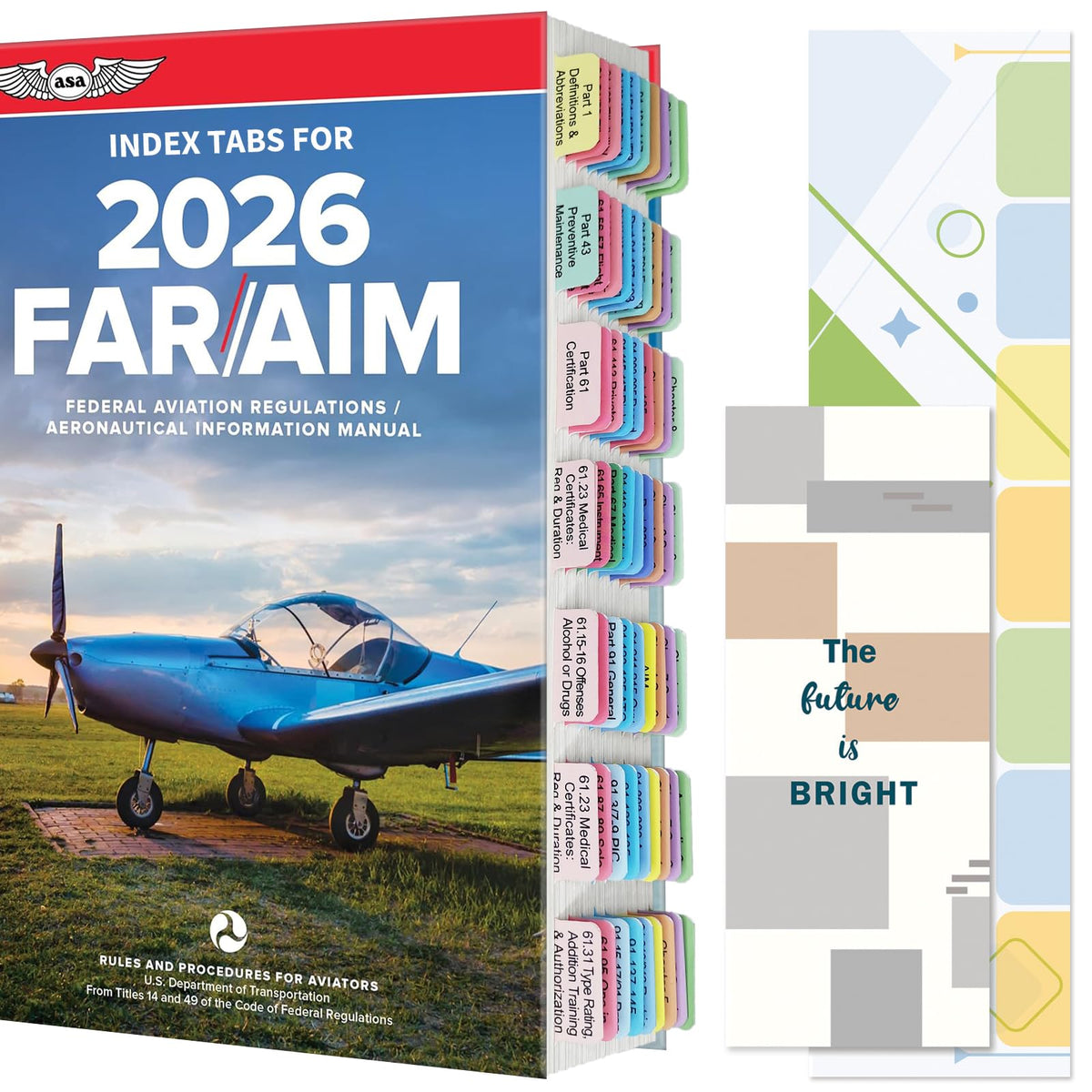 FAR/AIM 2027 Index Tabs for Private Pilot (with No Book)