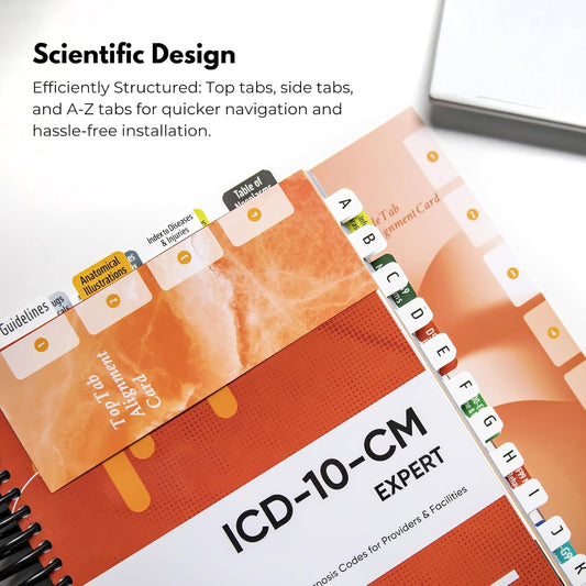 Index Tabs for ICD-10-CM 2026 Expert Codebook - Easy Navigation for Medical Coding Books (for AAPC Version)