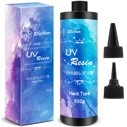 JDiction UV Resin, Upgrade 300g High Viscosity Hard UV Resin with Crystal Clear Resins Kit for Doming, Sealing, Coating, and Casting