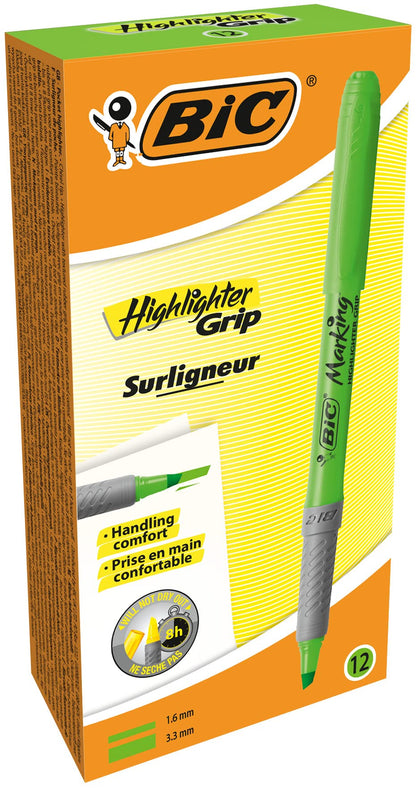 BIC Highlighter Collection Box, Assorted Intense and Pastel Colours, in Convenient Metal Gift Box, Pack of 15