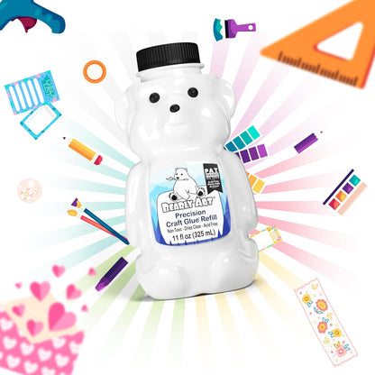 Bearly Art Precision Craft Glue Refill 11 fl oz Archival Dries Clear