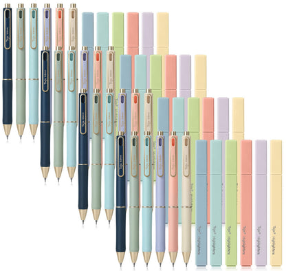 Taja 48 Pack Bible Highlighters and Pens Set, No Bleed and Quick-Drying