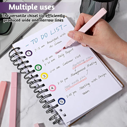 120 Pcs Bible Highlighters Aesthetic, Chisel Tip Cute