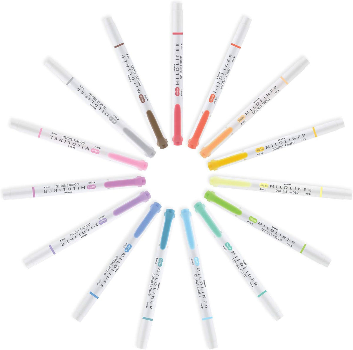 Zebra Pen MILDLINER No Bleed Highlighter, Lemon Yellow, Dual Tip, 12-Pack