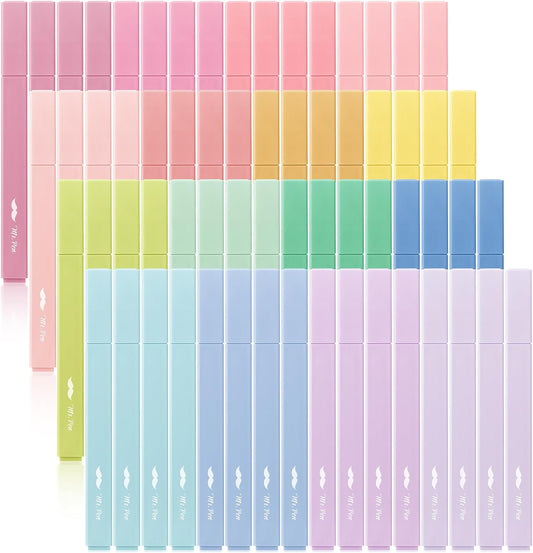 Mr. Pen- Aesthetic Highlighters No Bleed Bulk, 64 Pack, Pastel Color