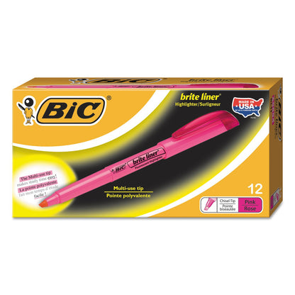 BIC Highlighter Collection Box, Assorted Intense and Pastel Colours, in Convenient Metal Gift Box, Pack of 15