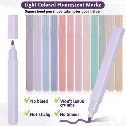 120 Pcs Bible Highlighters Aesthetic, Chisel Tip Cute
