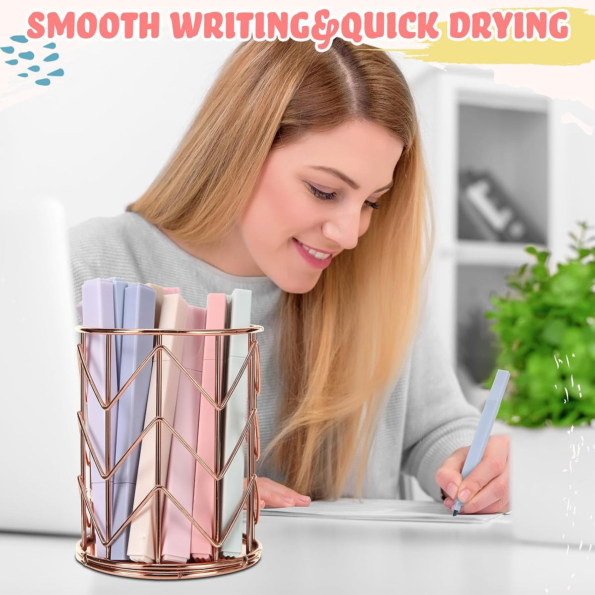 Marspark 120 Pcs Highlighters Bulk No Bleed, Morandi Color