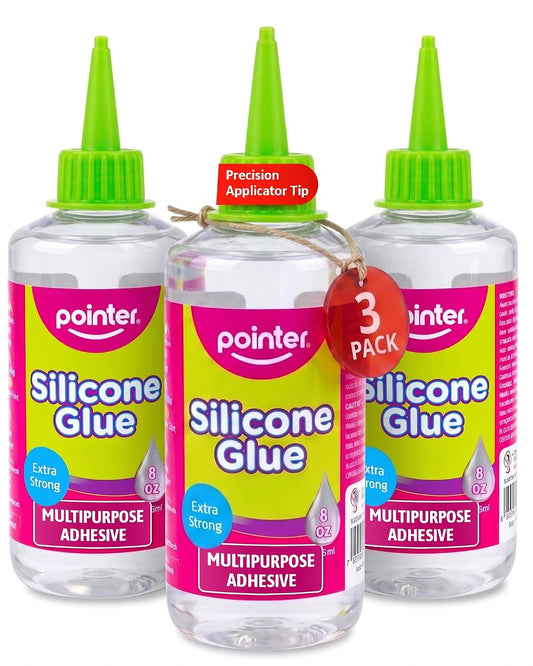 Pointer Crystal Clear Silicone Glue Waterproof Precision Adhesive - 250mL