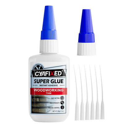 Super Glue Kits, Thin, Medium & Ultra Thick, 6 oz CA Glue for Woodworking