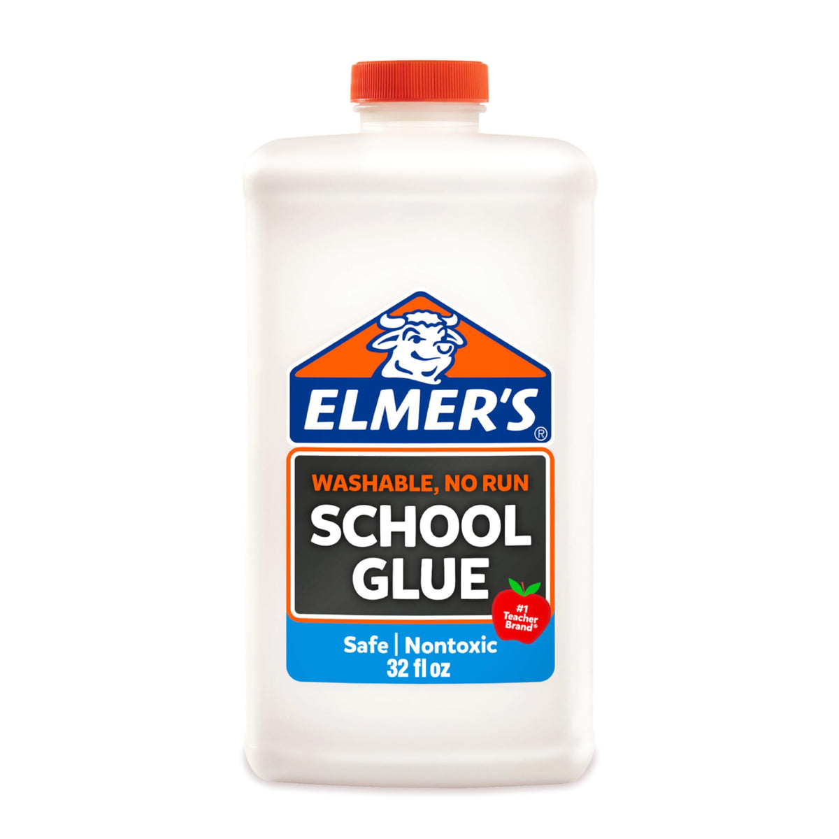 Elmer's White Liquid School Glue, 1 Gallon, Safe, Washable, 1 Count, - #1 Teacher Brand, Bulk Arts & Crafts, Projects, Classroom Supplies, Great for Making Slime