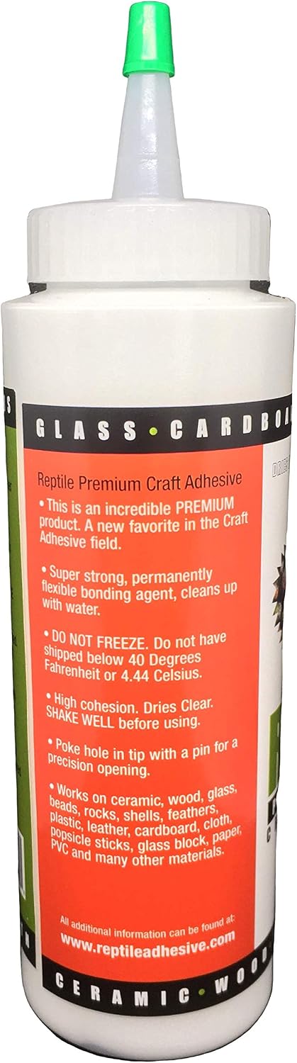 Reptile Premium Craft Adhesive 8.5 oz Dries Clear-Order and Ship Above 40 Degrees F