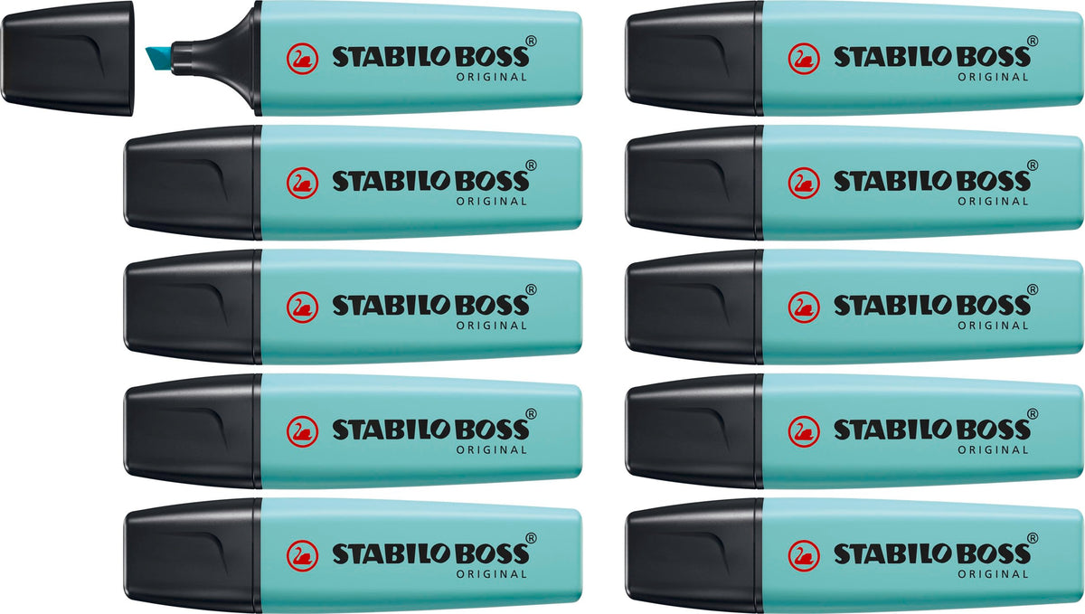 Highlighter - STABILO BOSS ORIGINAL Pastel - Pack of 10 - Pink Blush