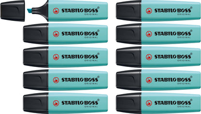 Highlighter - STABILO BOSS ORIGINAL Pastel - Pack of 10 - Pink Blush