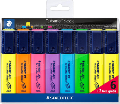 STAEDTLER 364 WP20 Textsurfer Classic Highlighter - Assorted Neon and Pastel Colours (Pack of All 20 Colours)