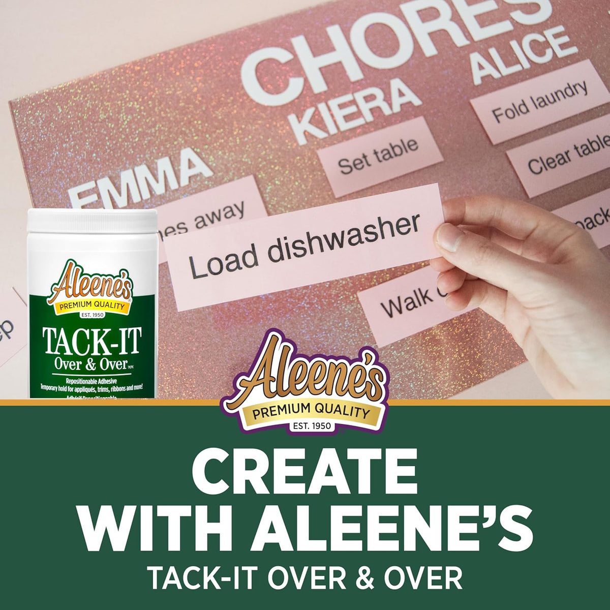 Aleene's Tack-It Over & Over Repositionable Adhesive 16 fl.oz.