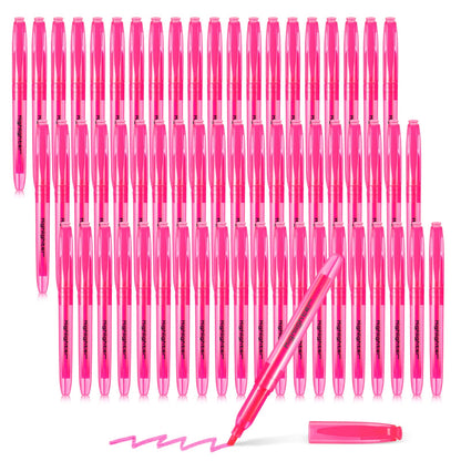 Fuutreo 180 Pack Pink Highlighters Bulk Bright Color Pastel Marker Pens