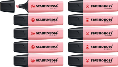 Highlighter - STABILO BOSS ORIGINAL Pastel - Pack of 10 - Touch of Turquoise