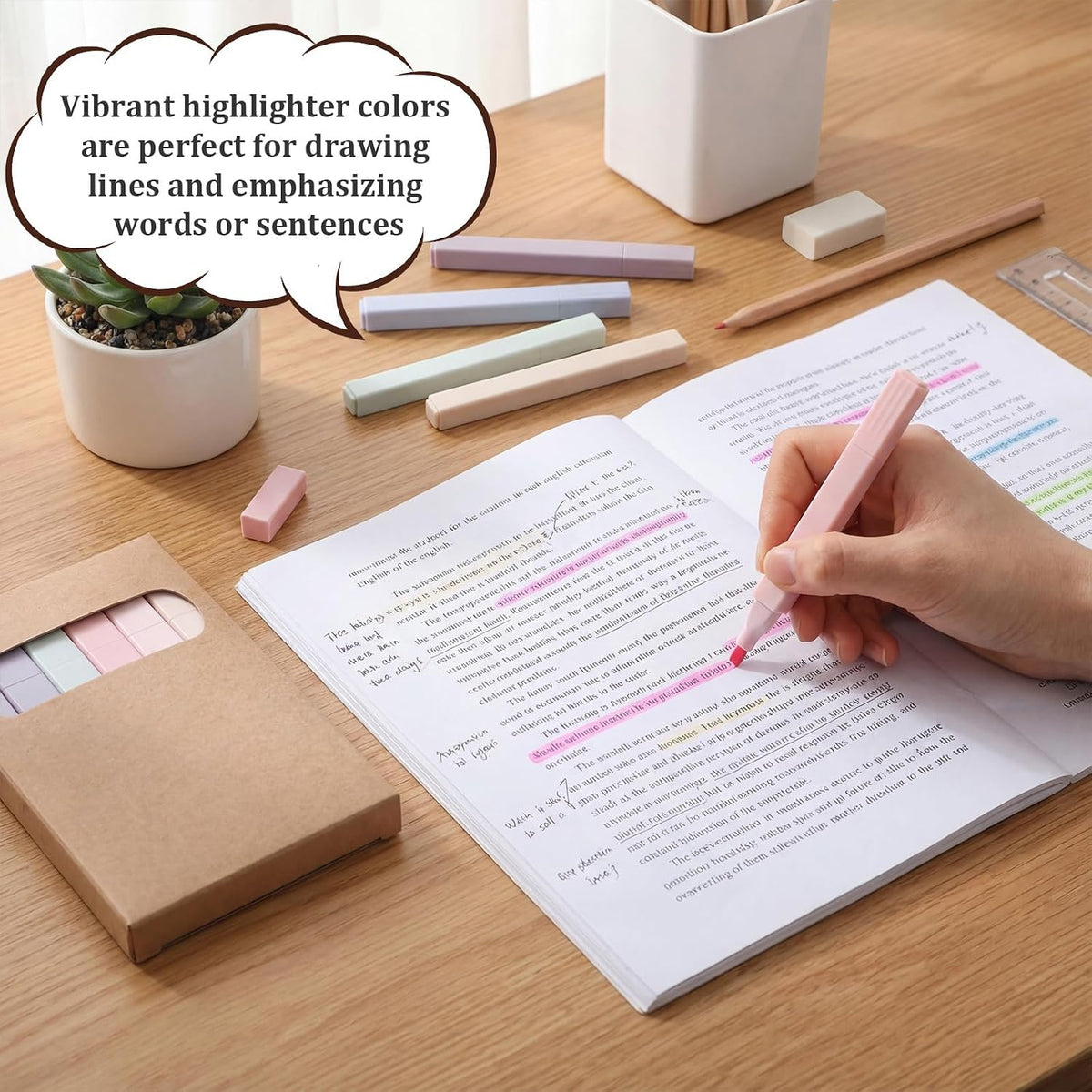 180 Pcs Bulk Bible Highlighters No Bleed Through 6 Assorted Colors