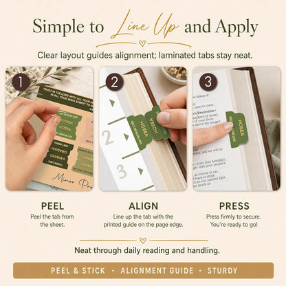 Premium Series – 66 Christian Bible Chapter Tabs