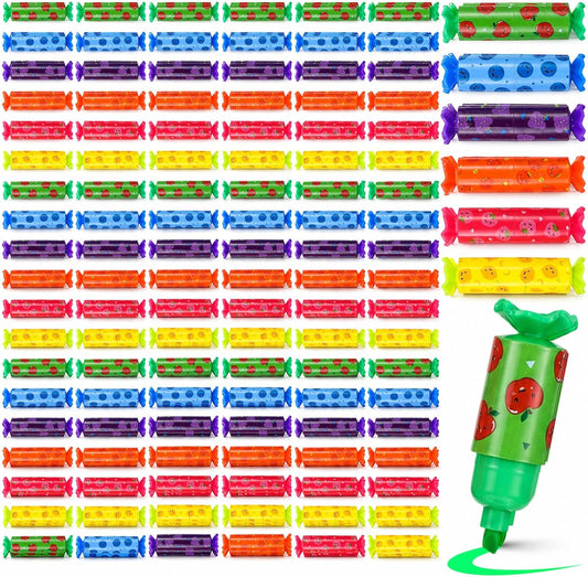 120 Pcs Fun Highlighters, Mini Pastel Chisel Tip Cute Highlighters