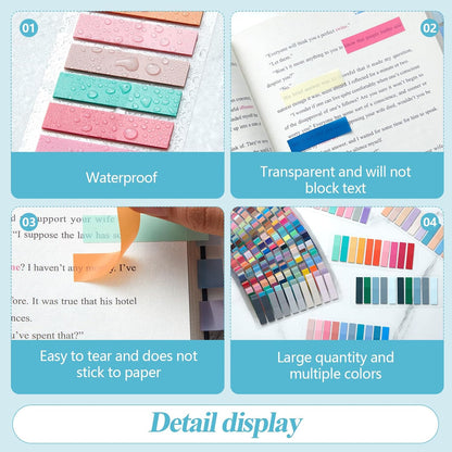 ReliThick 8000 Pcs Annotation Tabs, 40 Colors Writable Sticky Tabs for Book