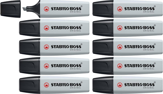 Highlighter - STABILO BOSS ORIGINAL Pastel Box of 10 Dusty Grey